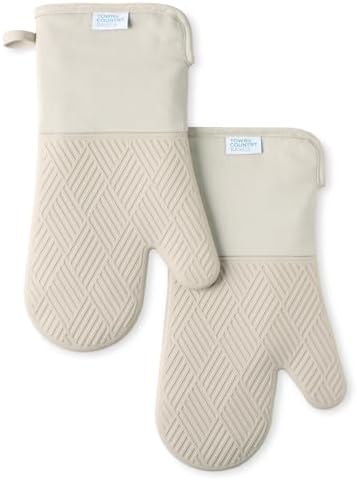 TOWN COUNTRY BASICS Silicone Oven Mitt 2-Pack Set