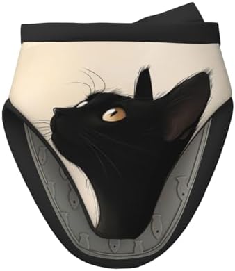 Vendhui Halloween Black Cat Mini Silicone Oven Mitt Heat-Resistant Slip-Proof