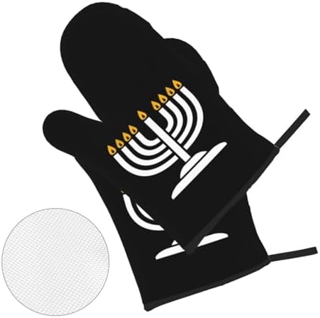 Happy Hanukkah Oven Mitts and Pot Holders Set 4 PCS 1