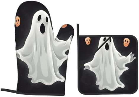 Oven Mitt Set for Baking Heat Resistant Halloween-ER Halloween Tools