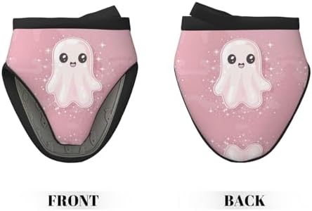 Mini Silicone Oven Mitts Heat-Resistant Cooking Gloves Cute Pink Halloween Ghosts