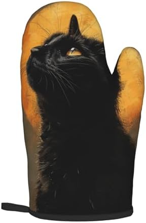 Halloween Black Cat Oven Mitt Pkg