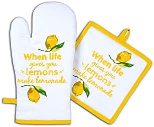 AMOUR INFINI Heat-Resistant Pot Holder Oven Mitt Set for Cooking kicks