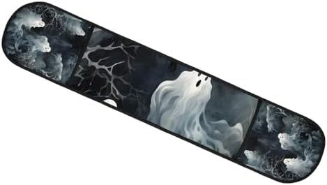Halloween Abstract Ghosts Oven Mitt Padded Heat-Resistant Kitchen Tool
