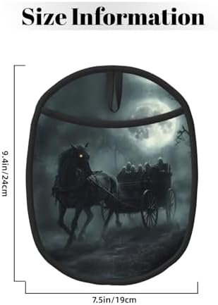 Funny Halloween Ghost Carriage Moon Night Pot Holder