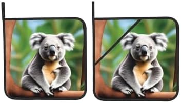 Funny Koalas Potholders 2-Pack Heat Resistant