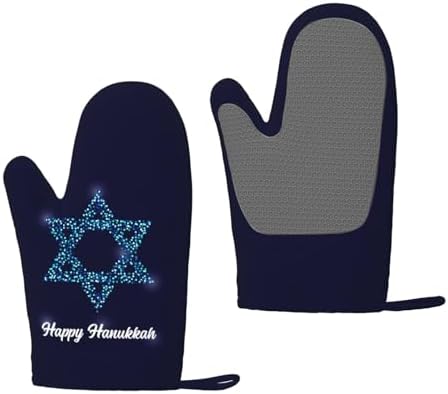 Happy Hanukkah Silicone Oven Gloves