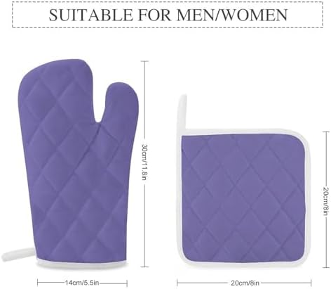 Curdesi 4PCS Oven Mitts Pot Holders Set