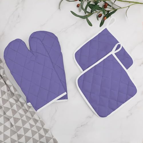 Curdesi 4PCS Oven Mitts Pot Holders Set