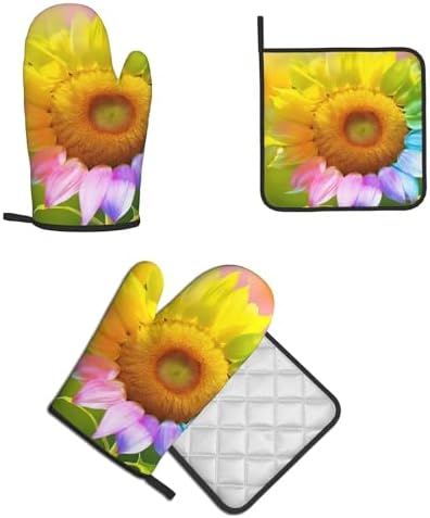 Perfect Oven mitt set heat resistant Non-Slip kitchen tools