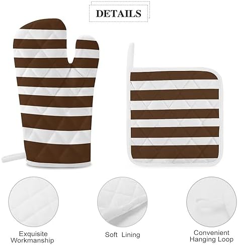 Protect Your Hands - Curdesi 4PCS Oven Mitts Set - Heat-Resistant