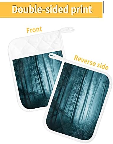 Bright Halloween Forest 5PCS Pot Holders