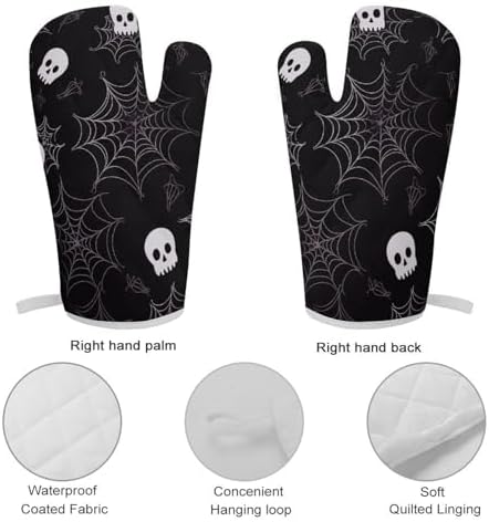 Scarily Effective Halloween Oven Mitts and Pot Holders Set for Cooking discretions