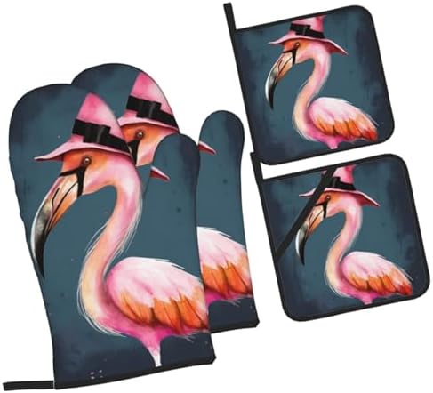 Halloween Flamingo Kitchen Set