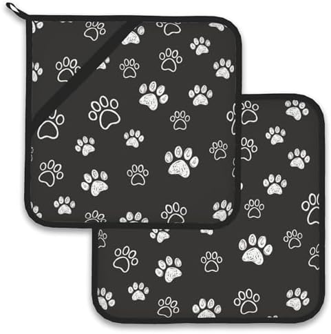 Cute Cat Dog Paw Pot Holder Set for Kitchen