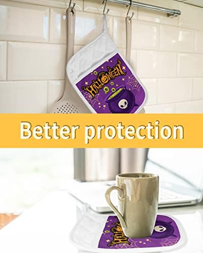 Festive Halloween Witch Pot Holders