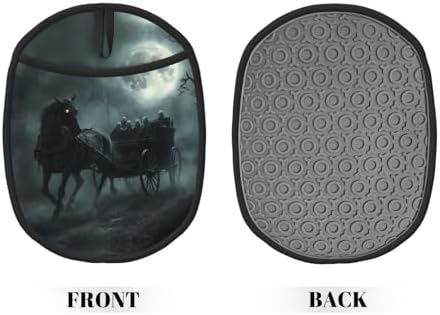 Funny Halloween Ghost Carriage Moon Night Pot Holder
