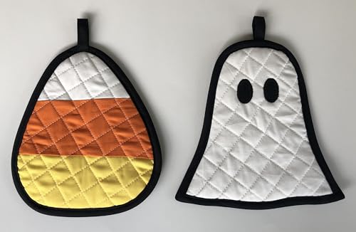 Handmade Halloween Pot Holder - 100 Cotton - One of Each - 2 Hotpads