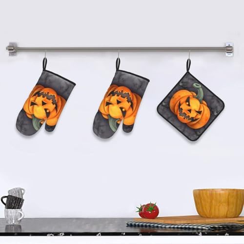 Safe cooking gloves pot holders set Heat Resistant dishwasher safe