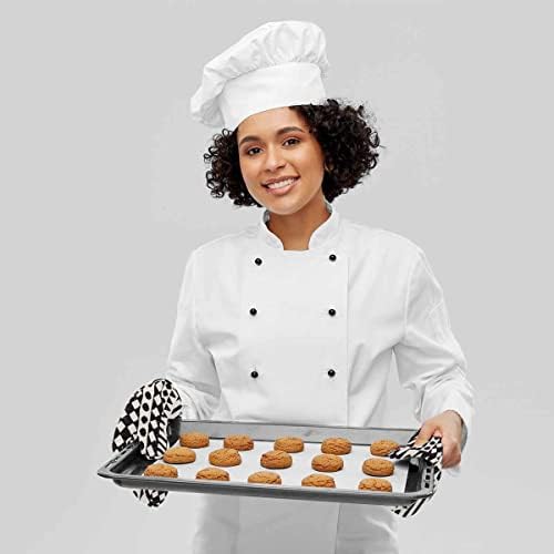 Thick Silicone Heat Resistant Oven Mitts Pot Holders Set with Tribal Design