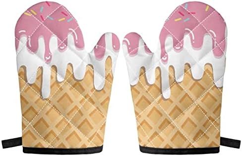 Snilety Pink Donut Oven Gloves