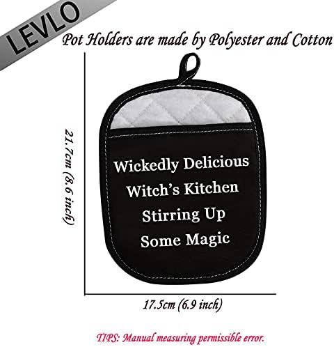 Spooky Halloween Kitchen Potholders Levlo
