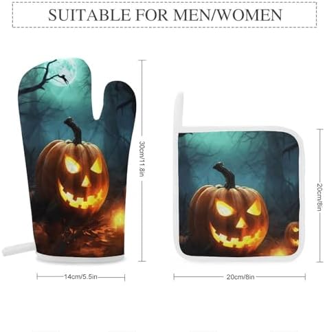 Heavy Duty Oven Mitts Pot Covers Set for Kitchen Use