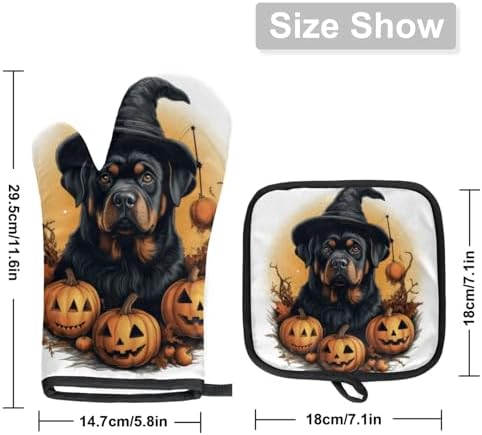 Trick or Treat Halloween Oven Mitt Set