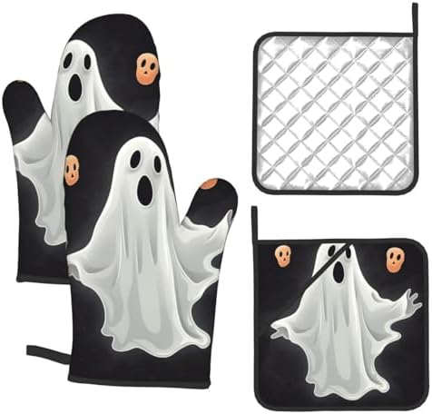 Oven Mitt Set for Baking Heat Resistant Halloween-ER Halloween Tools