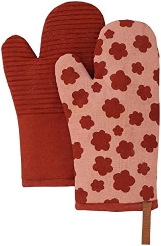 Folkulture Heat-Resistant Silicone Oven Mitred Pair 12 x 55