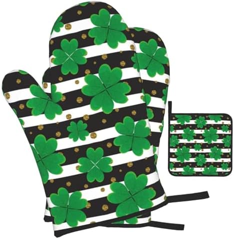 St Patricks Day 3 Piece Oven Mitt Set