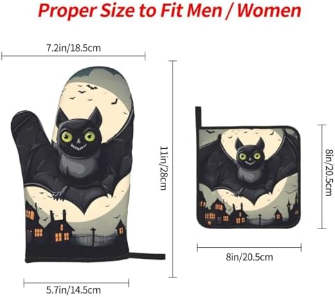 Halloween Oven Mitts Set