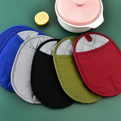 Huakaile Silicone Potholders Set of 2 Anti-Slip 98 x 75 Inch Black