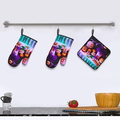 Halloween Party Oven Mitts Pot Holders