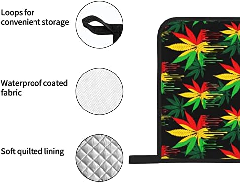 Secure Cooking Protection Yomane Heat-Resistant Oven Mitts Pot Holders Set 4-Piece