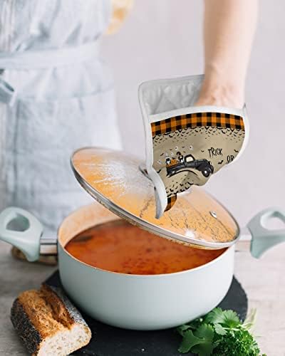 Halloween Truck Pot Holder Set - Heat-Resistant