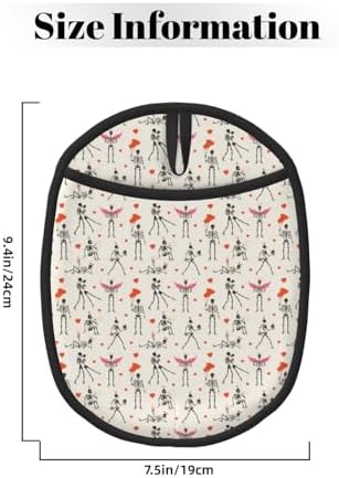 Halloween Love Skull Pot Holder Pair