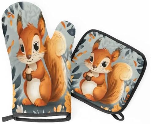 Sleek Oven Mitt Set