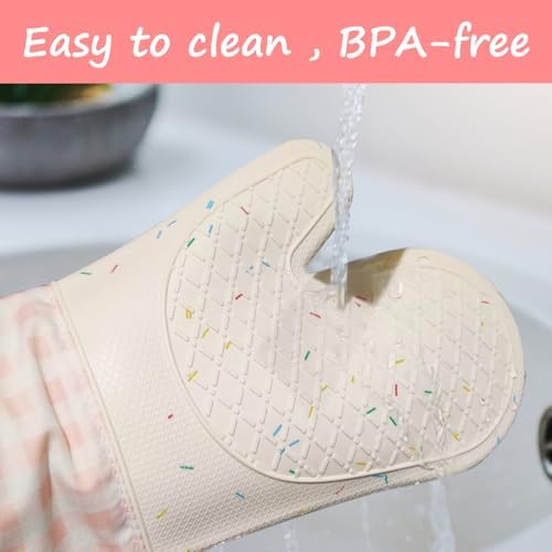 Silicone Confetti Oven Mitts Pair
