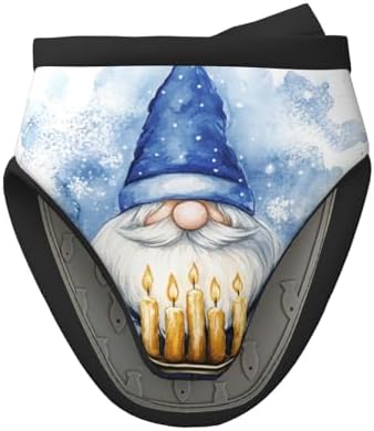 Hanukkah Gnome Silicone Oven Mitts Heat Resistant Kitchen Gloves