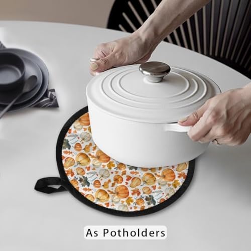 Pumpkin Pot Holder with Pockets Halloween