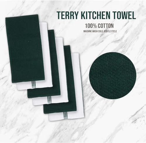 Lane Linen 16-Piece Kitchen Towel Set - Green
