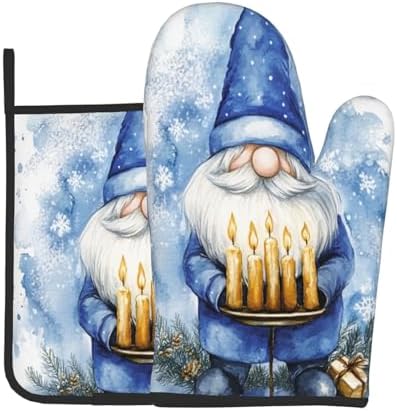 Gjieliness Hanukkah Gnome Oven Mitts Set