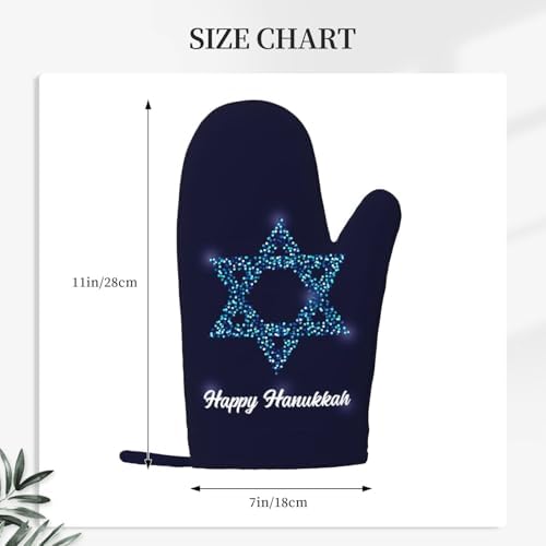 Happy Hanukkah Silicone Oven Gloves