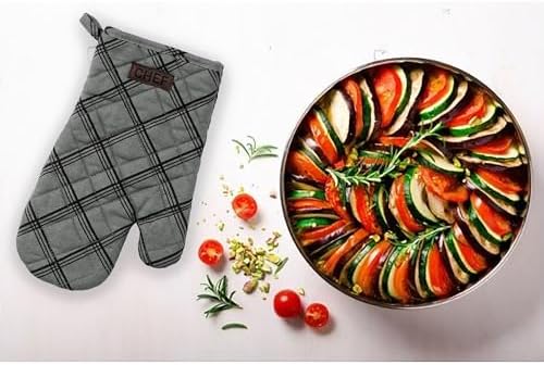 Heat-Resistant Protector 11x7 Inch Cotton Oven Mitt