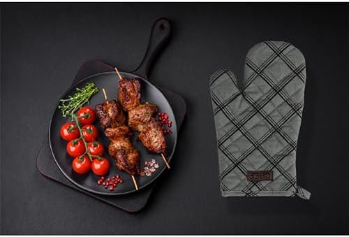 Heat-Resistant Protector 11x7 Inch Cotton Oven Mitt