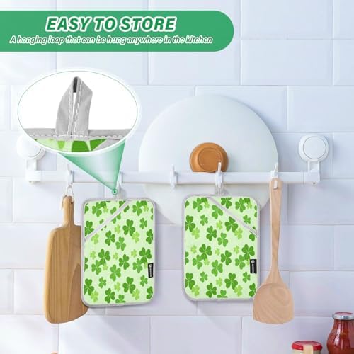 2-Pack Heat-Resistant Oven Mitts for Kitchen Potics