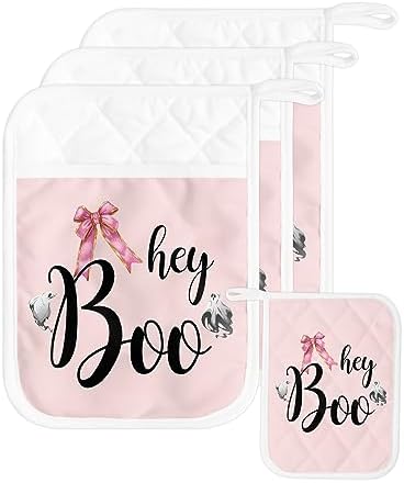 Falaniique Halloween 3Pcs Pot Holders with Pocket
