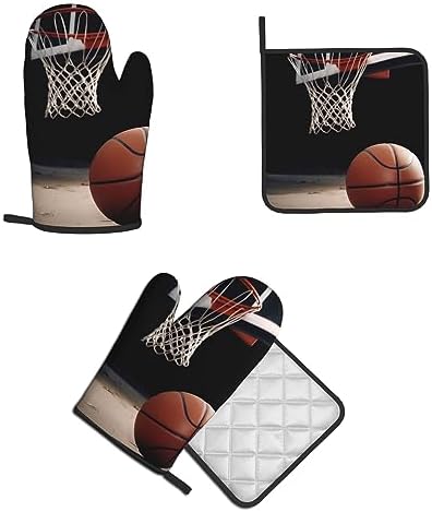 Experience the Heat Oven Mitts Pot Holders Set by Quopvn