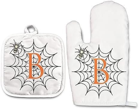 Personalized Oven Mitt Pot Holder Set Essential for Cooking Love